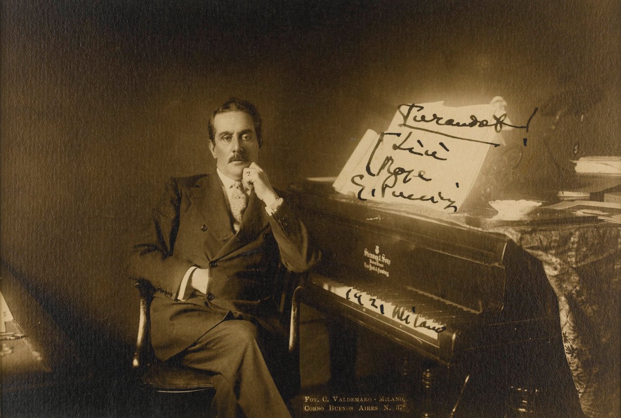 Giacomo Puccini (1858-1924) zeneszerző portréja alkotó: Anonymous Anonymous