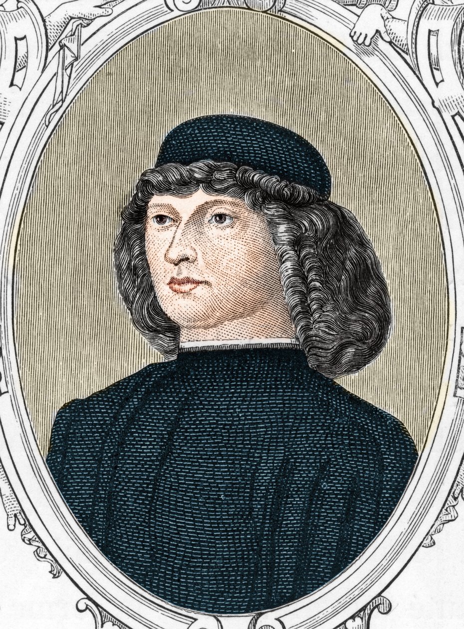 Giovanni Bellini olasz festő portréja mondta il Giambellino (1425/1433-1516), Armandaud 1859-es metszete „Európa – Olaszország galériáiban”. Magángyűjtemény. alkotó: Anonymous Anonymous