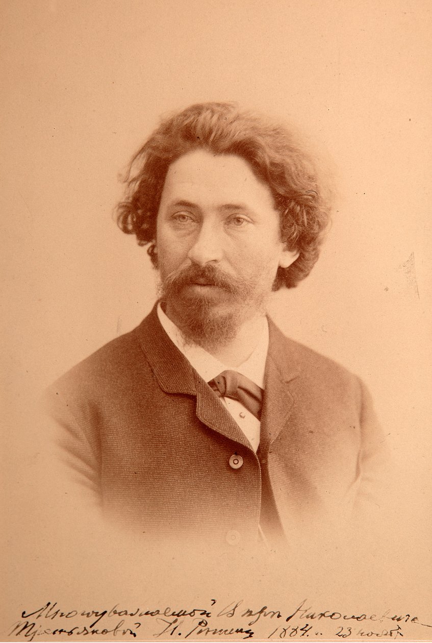 Ilja Iefimovics Repine (Ilia Jefimovics Repin) (1844-1930) művész portréja. Albumin Photo alkotó: Anonymous Anonymous