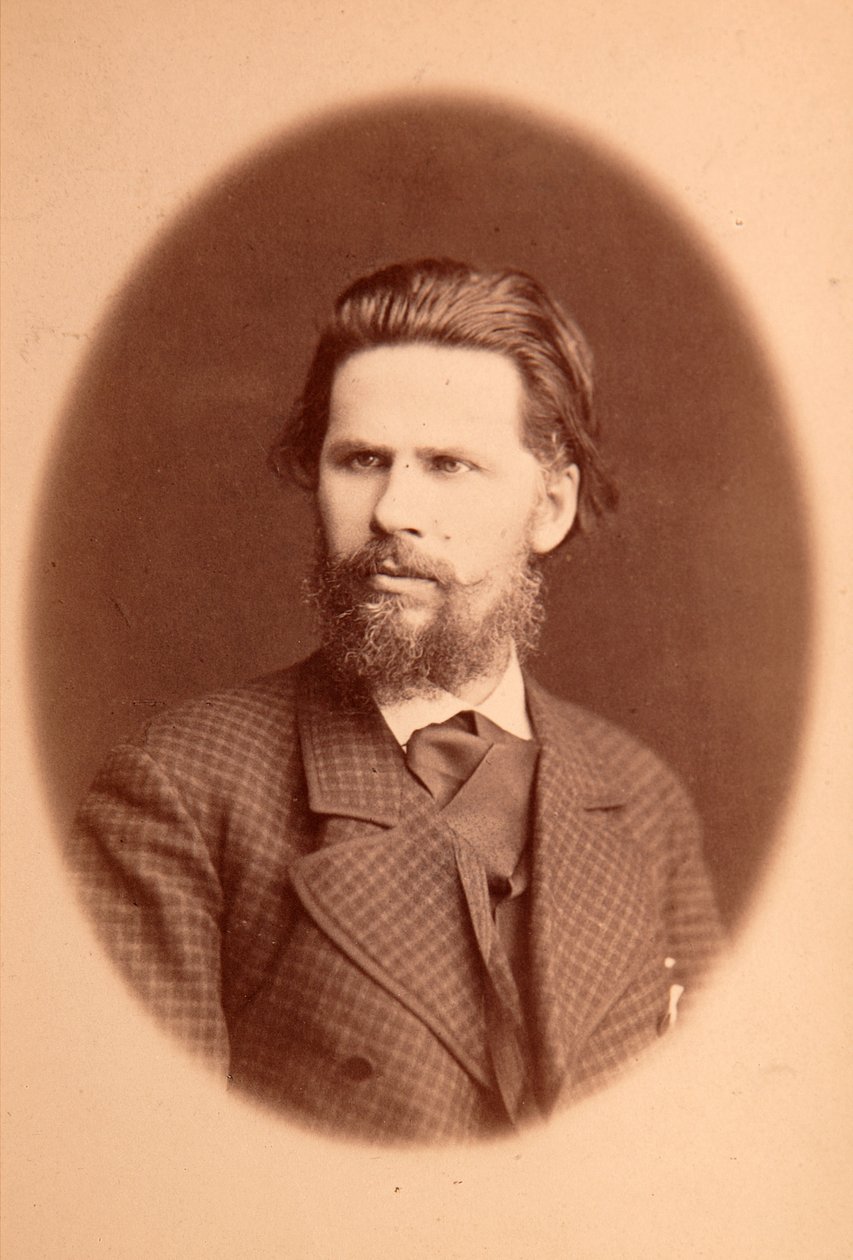 Ivan Nyikolajevics (Nikolajevics) Kramskoi (1837-1887) művész portréja. Albumin Photo alkotó: Anonymous Anonymous