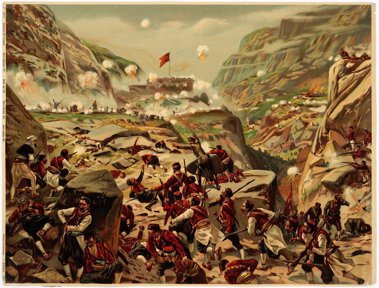 Első balkáni háború – balkáni háború. A taraboshi csata (Tarabosch, Montenegró), Anonymous alkotó: Anonymous Anonymous