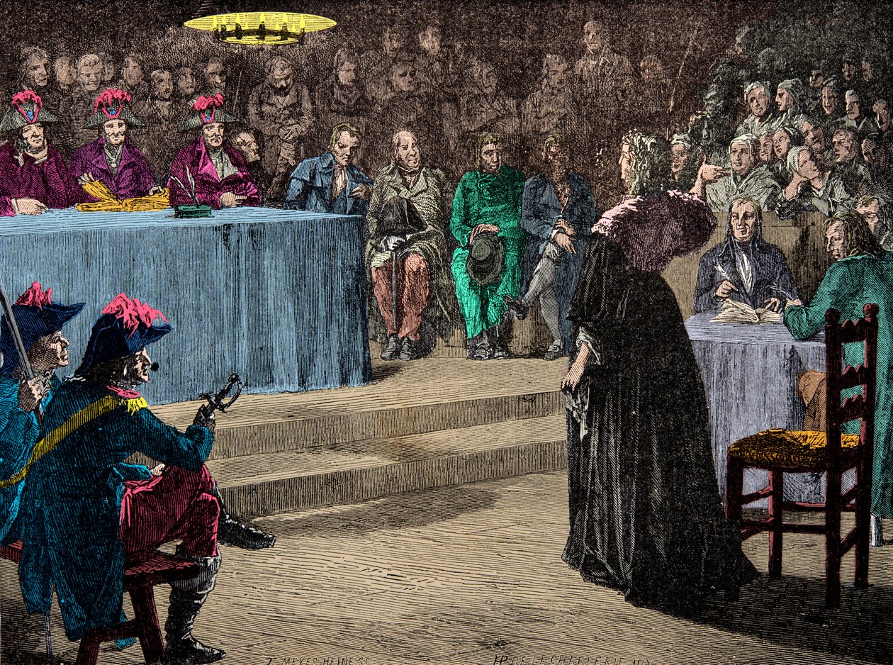 Marie Antoinette királynő a Forradalmi Bíróság előtt október 4-én alkotó: Anonymous Anonymous