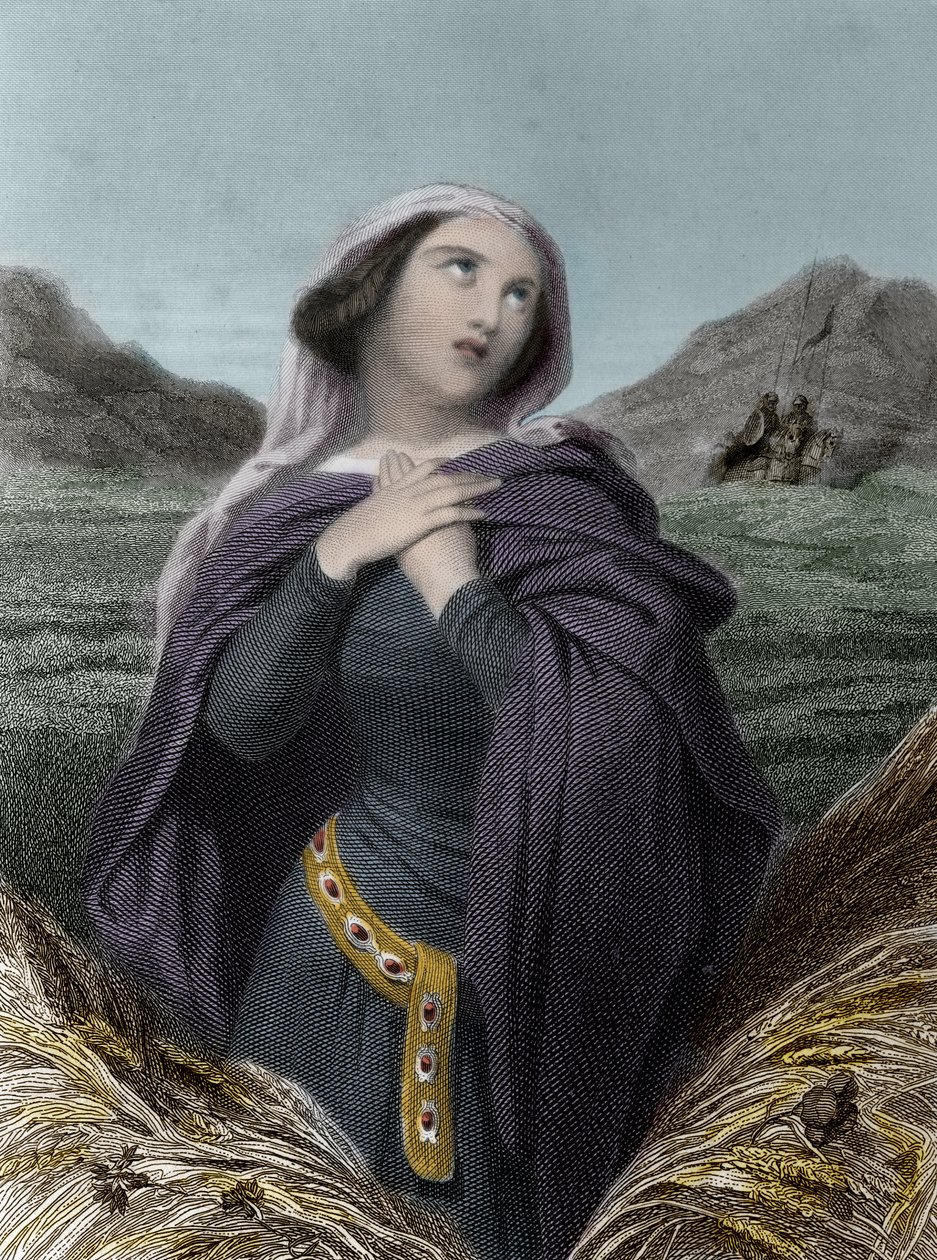 Saint Adelaide vagy burgundi Adelaide (931-999) - Olaszország Adelaide - más néven burgundi Adelaide - a „””” The Saintes Femmes”-ben”. 1852." alkotó: Anonymous Anonymous