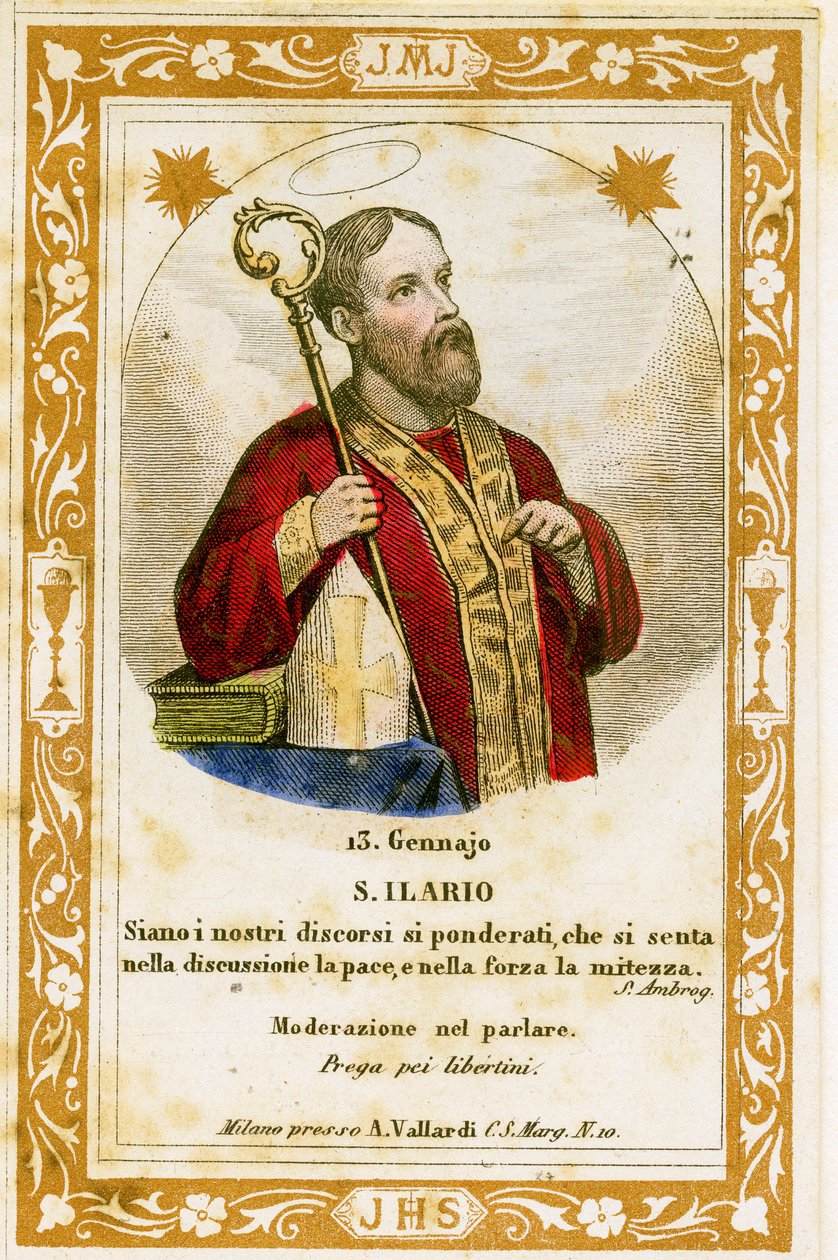 Poitiers-i Szent Hilary (metszet alkotó: Anonymous Anonymous