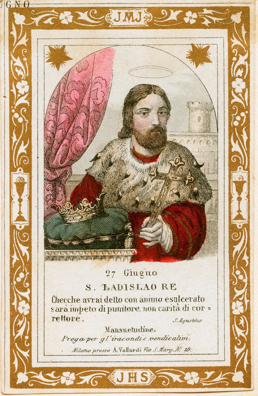 I. Magyar Szent László (metszet alkotó: Anonymous Anonymous