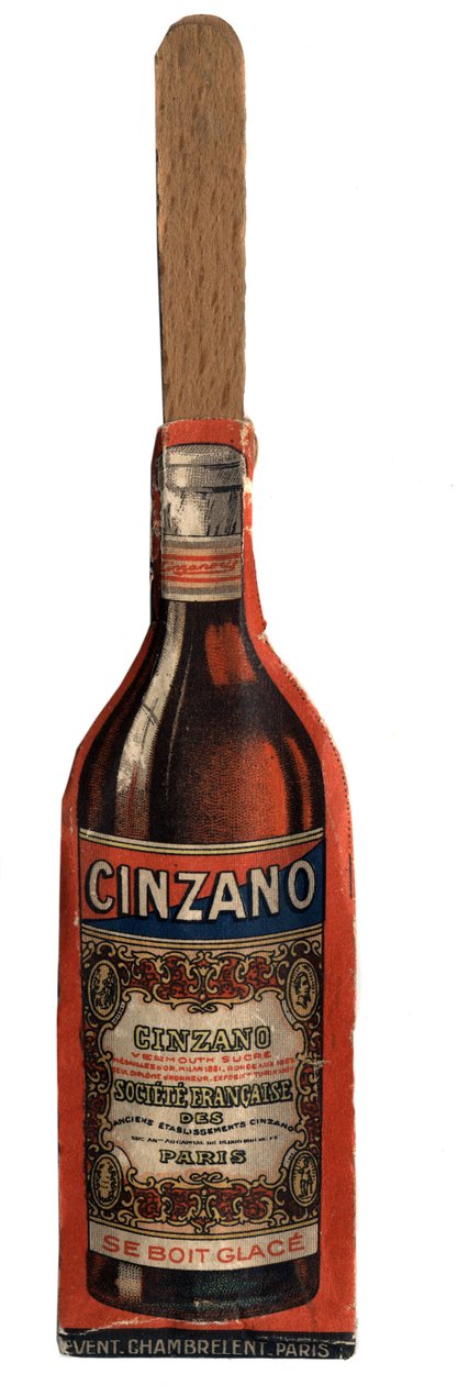 Kis reklámlevegő, tárgy a Vermouth márka, a Cinzano, olasz aperitif bor promóciójából származik. Debütáló 20. századi magángyűjtemény alkotó: Anonymous Anonymous