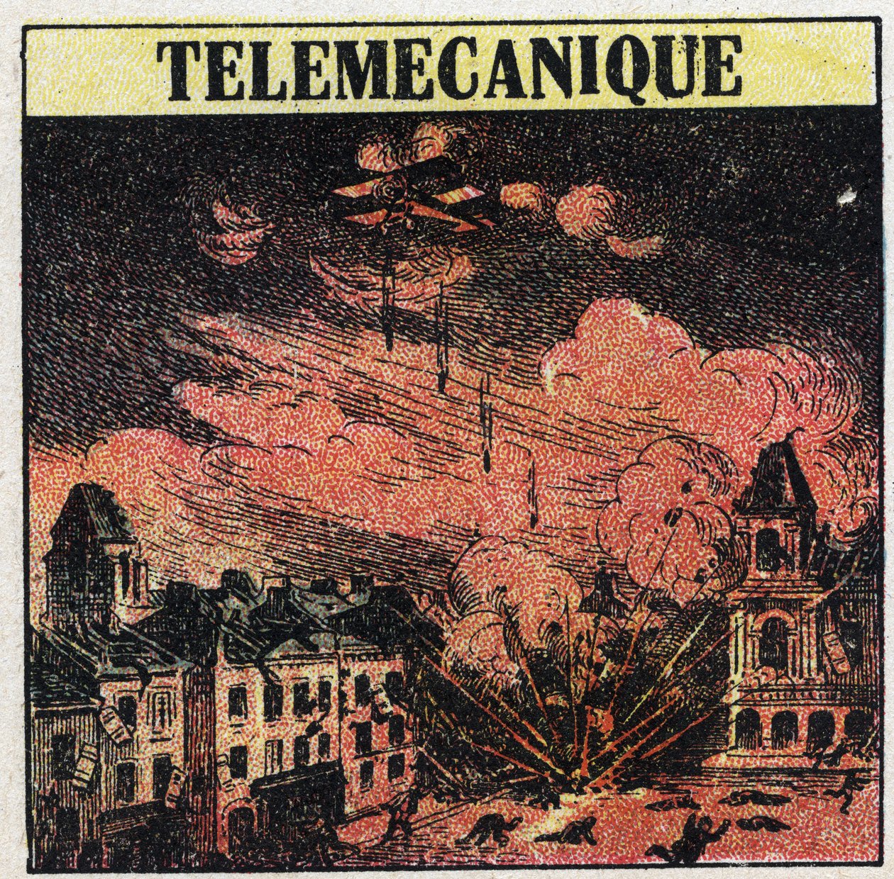 T.S.F.: telemechanika, a távolságszabályozás művészete elektromágneses hullámok segítségével. Névtelen illusztráció 1925-ből. Magángyűjtemény. alkotó: Anonymous Anonymous