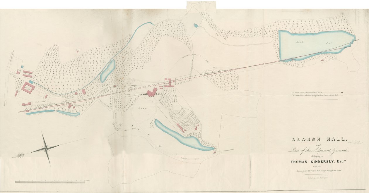 Talke – Clough Hall: litográfia, nd [1751-1819] (nyomtatás) alkotó: Anonymous Anonymous