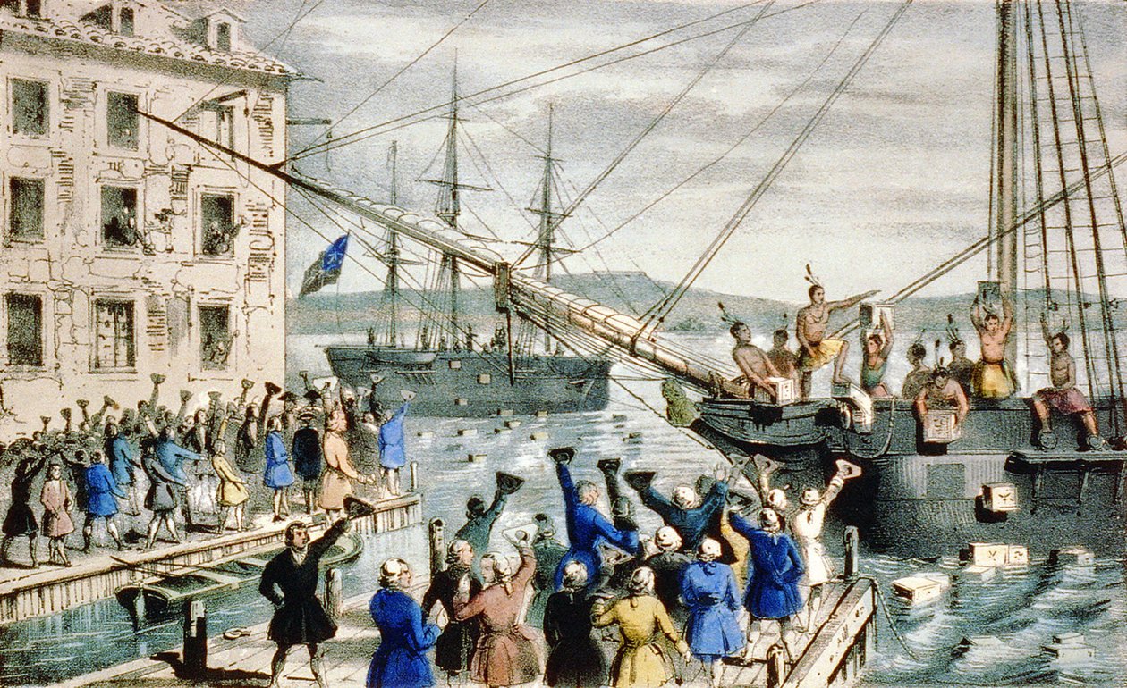The Boston Tea Party: Tea Destruction in Boston Harbor alkotó: Anonymous Anonymous