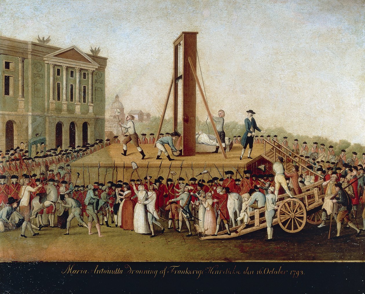 Marie Antoinette kivégzése október 16-án alkotó: Anonymous Anonymous