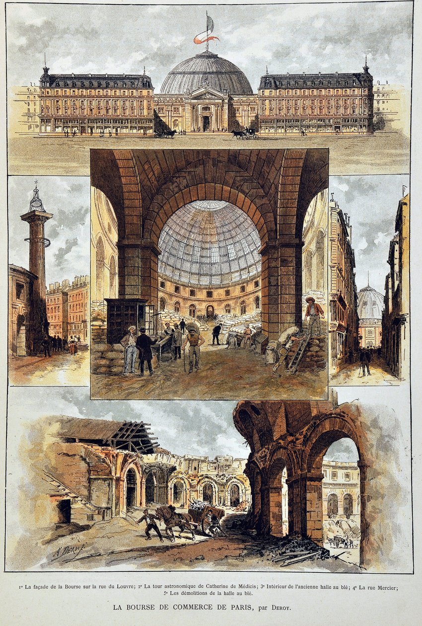 A Párizsi Értéktőzsde, Deroy, 1887-es metszet a „” Paris-Illustrous Newspaper Weekly-ben”. alkotó: Anonymous Anonymous