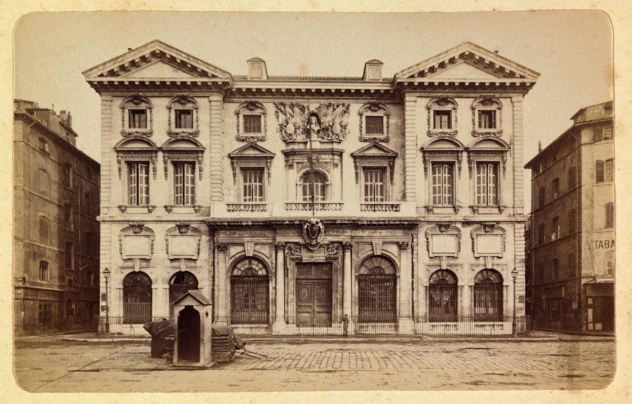 Marseille városa és környéke 1885-1890 körül: városháza, Magángyűjtemény alkotó: Anonymous Anonymous