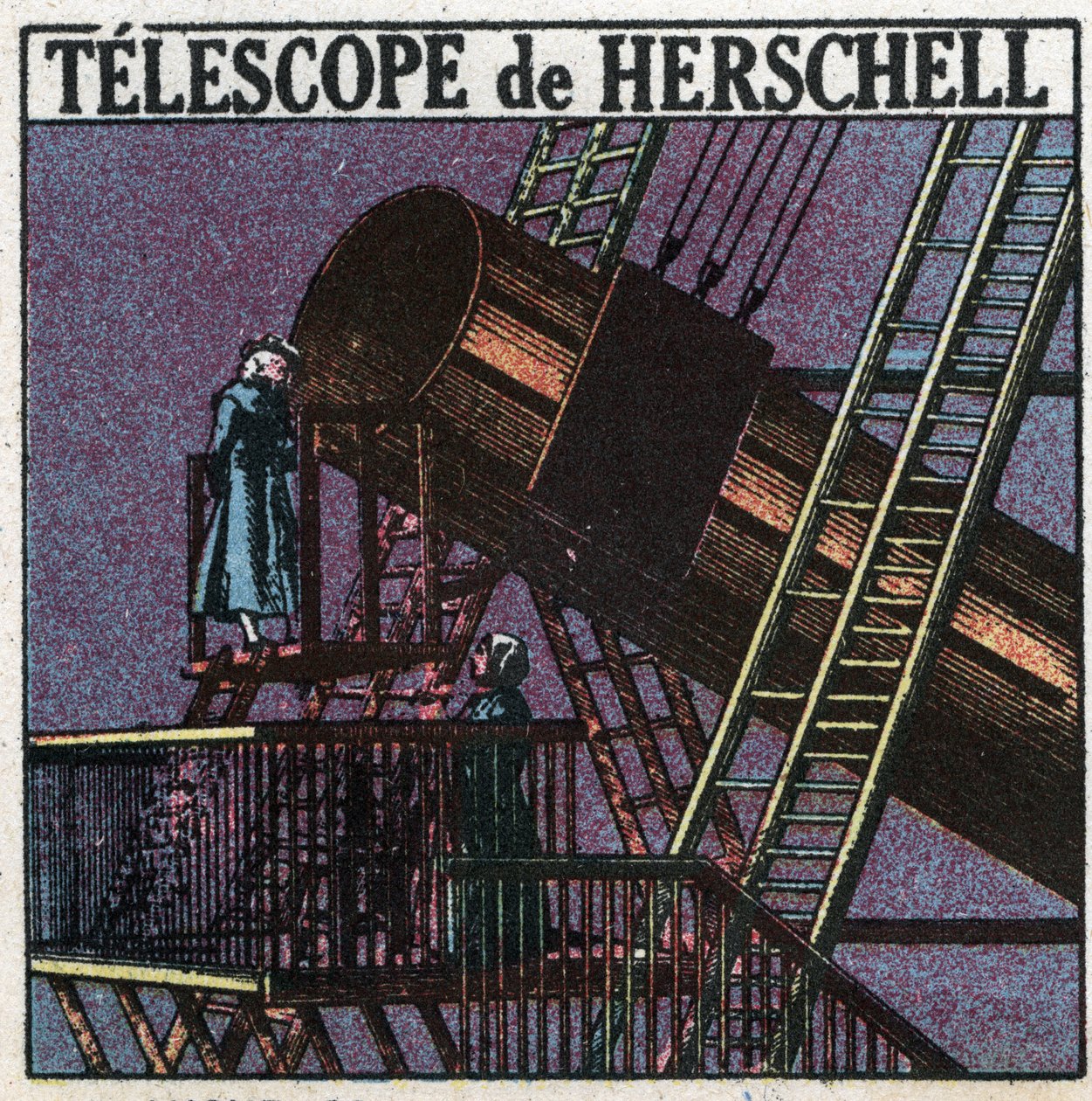 Az első optikai műszerek: William Herschel teleszkópja (Friedrich Wilhelm Herschel alkotó: Anonymous Anonymous