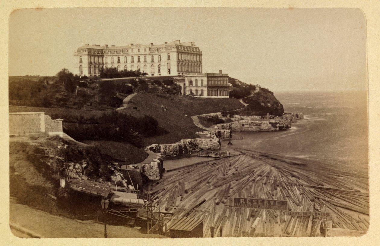 Marseille városa és környéke 1885-1890 körül: Le chateau du Pharo, Magángyűjtemény alkotó: Anonymous Anonymous