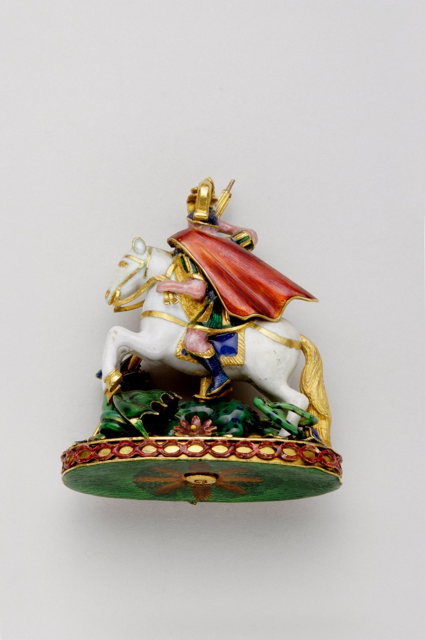 Egyesült Királyság - Harisnyakötő rend: Grand George - Hátlap - 18. század vége - Arany és Emaux - H 4,7 cm; Szé 4 cm; Súly: 48 g - Magángyűjtemény alkotó: Anonymous Anonymous
