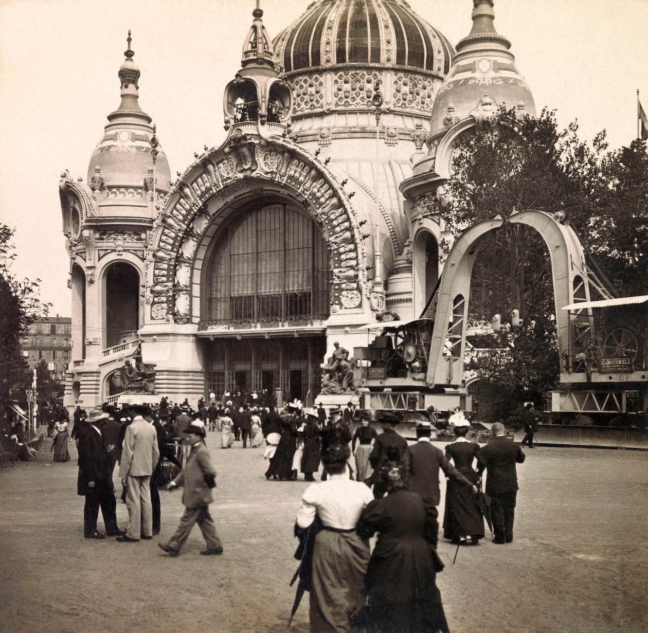 1900-as egyetemes kiállítás – Universelle de 1900 kiállítás Párizsban: Palais de la Metallurgie – magángyűjtemény alkotó: Anonymous Anonymous