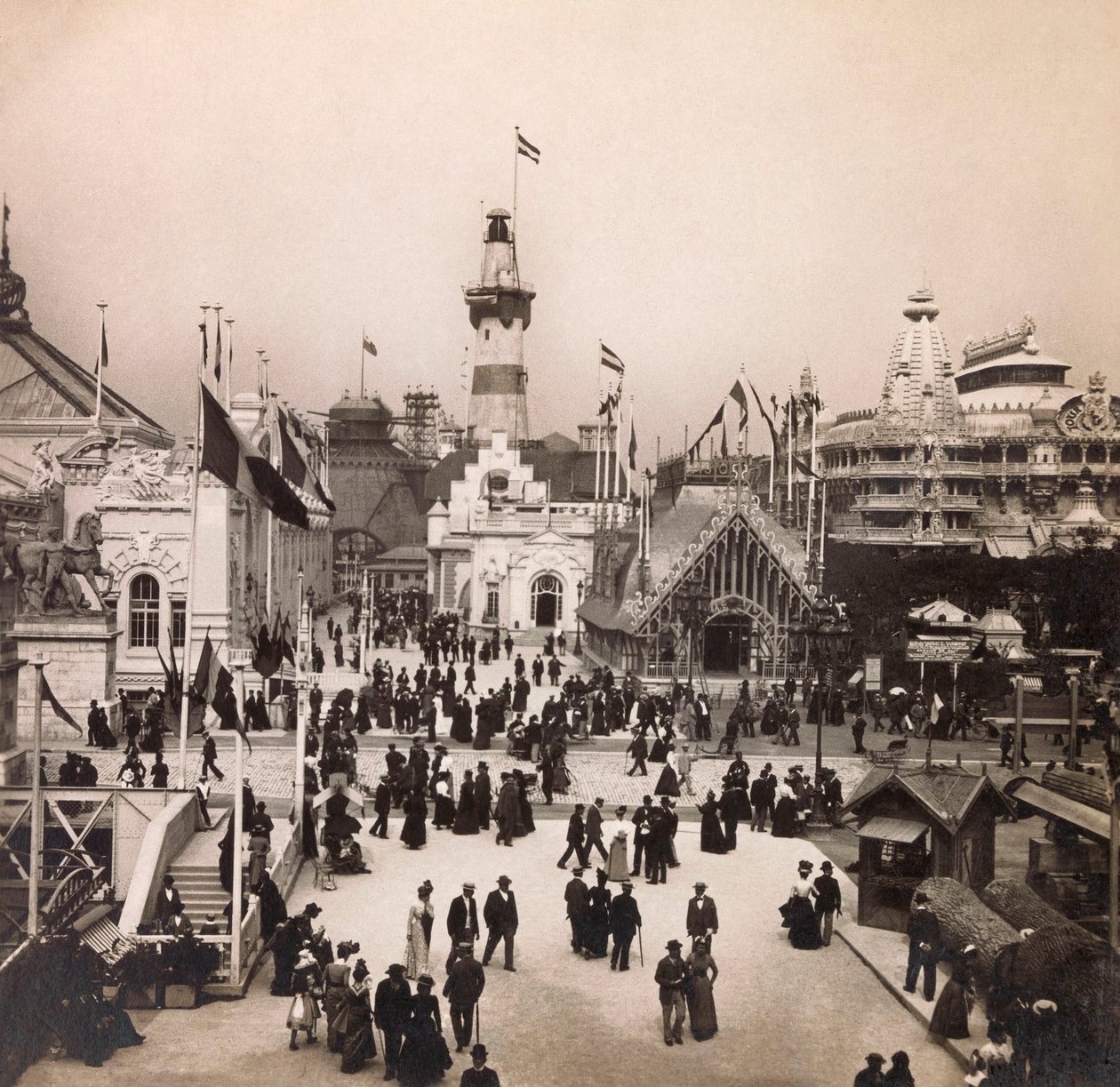 1900. évi egyetemes kiállítás – Universelle de 1900 kiállítás Párizsban: Kereskedelmi Navigációs Pavilon – magángyűjtemény alkotó: Anonymous Anonymous