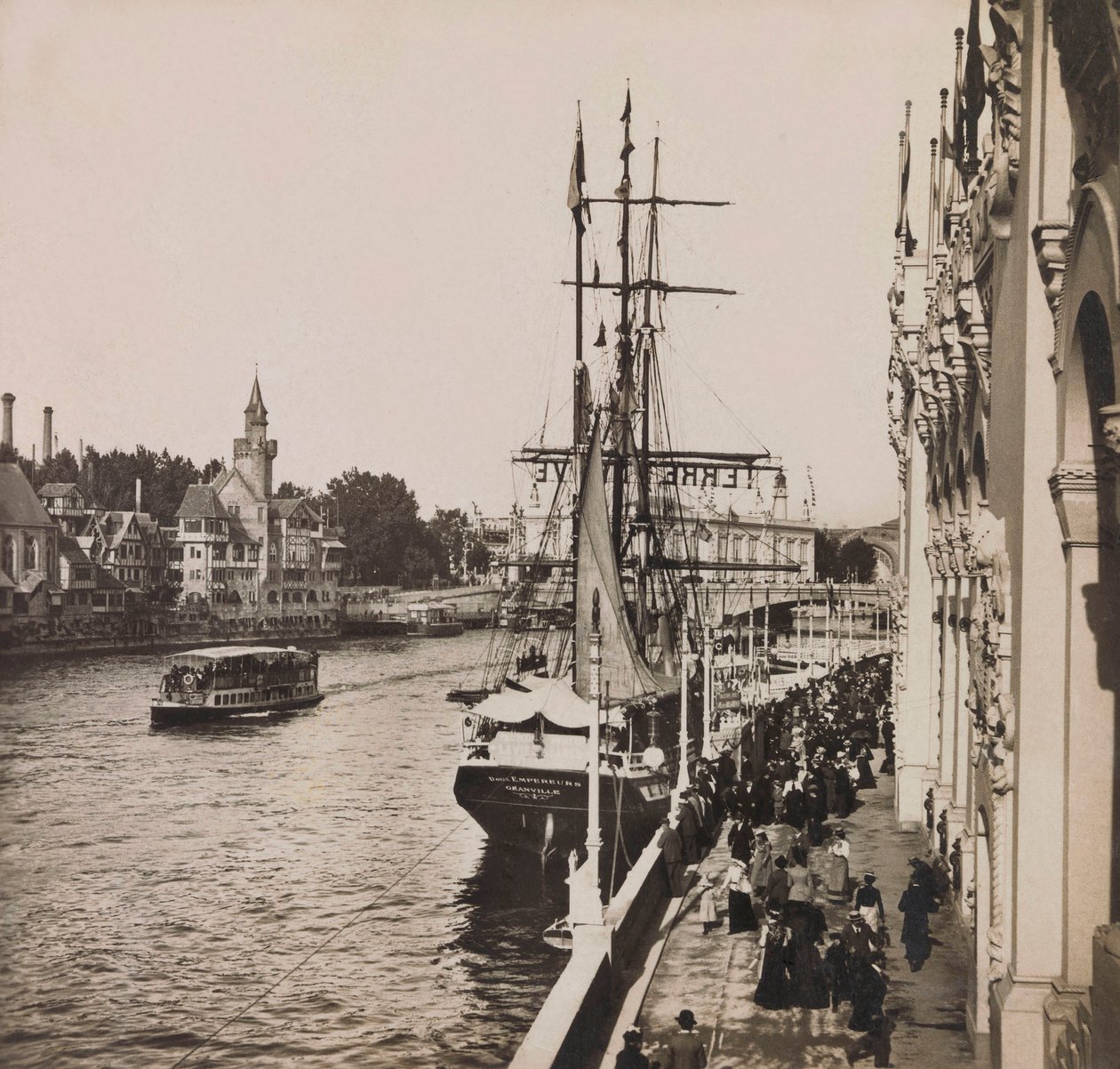 1900-as egyetemes kiállítás - 1900-as egyetemes kiállítás Párizsban: Régi Párizs - magángyűjtemény alkotó: Anonymous Anonymous