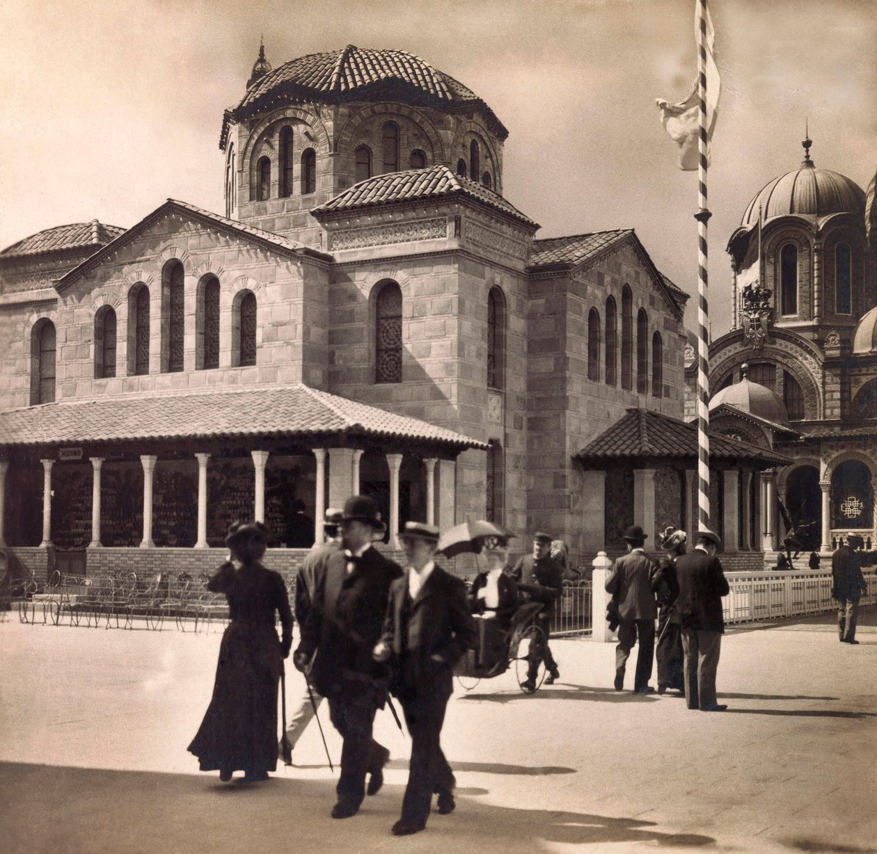 1900. évi egyetemes kiállítás – 1900. évi egyetemes kiállítás Párizsban: Görögország pavilonja – magángyűjtemény alkotó: Anonymous Anonymous