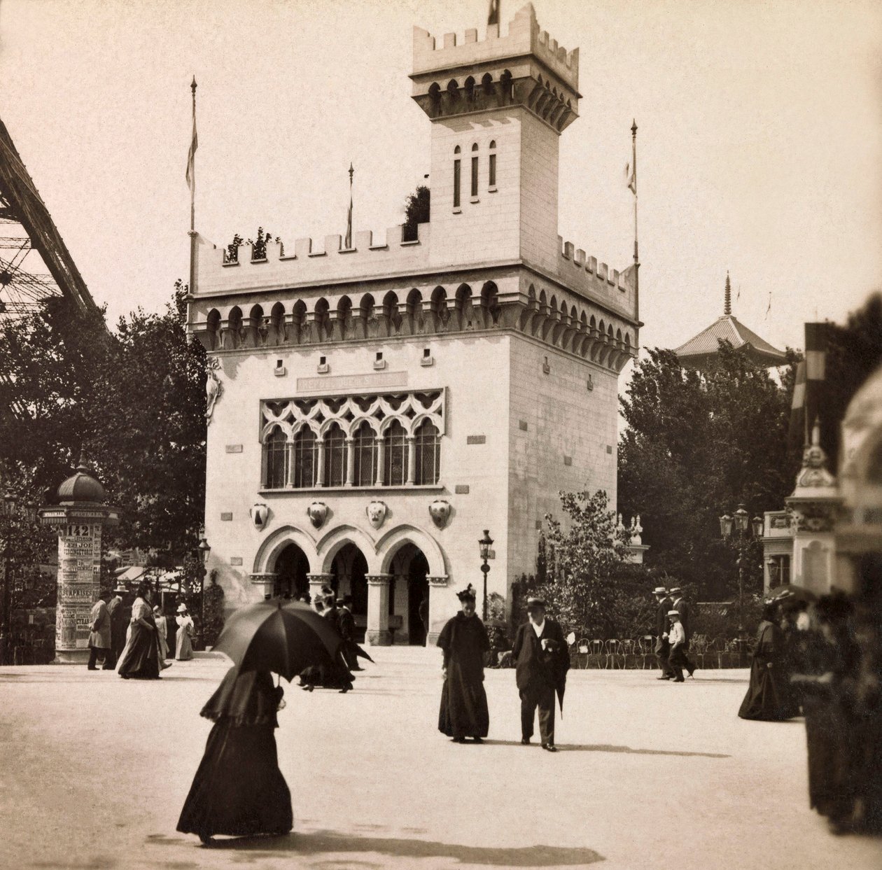 1900. évi egyetemes kiállítás – 1900. évi egyetemes kiállítás Párizsban: San Marino pavilonja – magángyűjtemény alkotó: Anonymous Anonymous