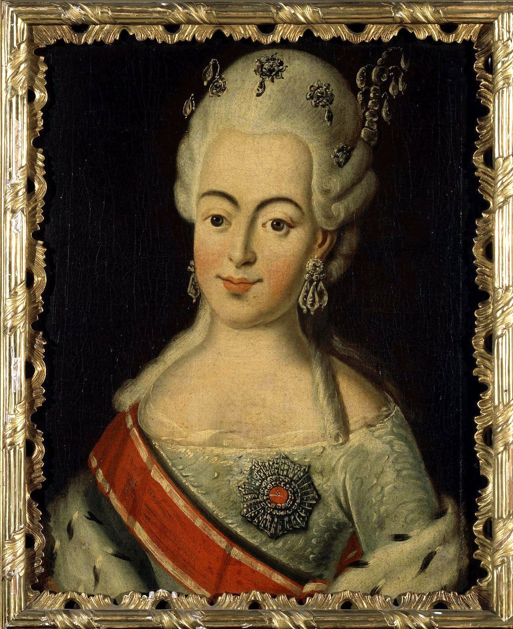 Vilmos Lujza Hessen-darmstadti (1755-1776) - Oroszország nagyhercegnője Natalia Alekseijevna néven - Natalia Aleksejevna orosz nagyhercegnő, Vilmos Lujza hessen-darmstadti hercegnő portréja, az Anonymous által alkotó: Anonymous Anonymous
