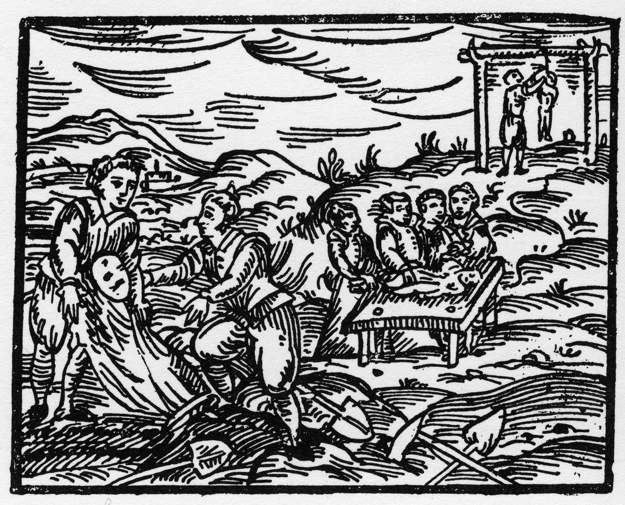 Boszorkányok elriasztották a halottakat a temetőben – „Compendium Maleficarum”, Francesco Maria Guazzo vagy Guaccio vagy Guaccius boszorkányokról, gonoszságukról és válogatásukról foglalkozik (15? -16??) 1608 Magángyűjtemény alkotó: Anonymous Anonymous