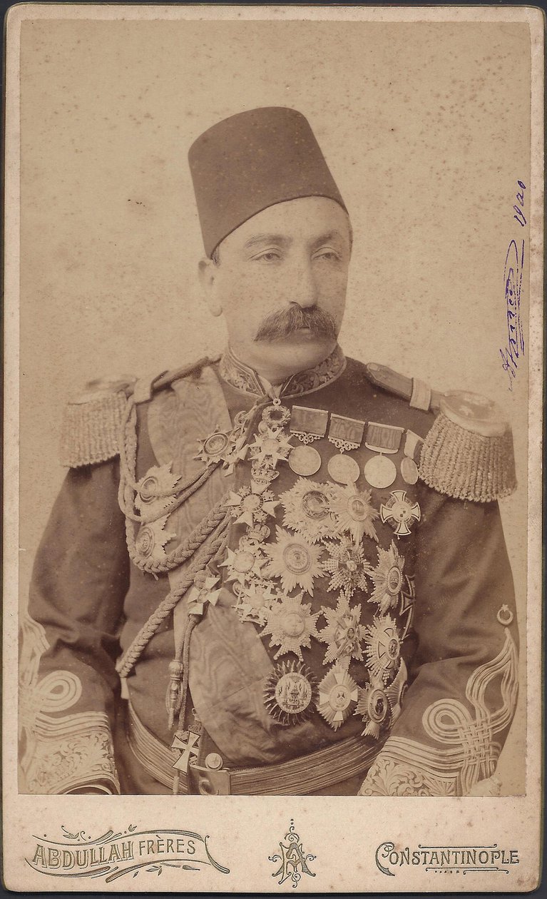 II. Abdulhamid szultán portréja (Abd ul Hamid, Abd-ul-Hamid, Abdulhemit, Abdul Hamid, Abdul-Hamid, Abd al Hamid, Abd al-Hamid) (1842-1918)-II. Abduelhamid szultán (1842-1918), császár az oszmánok, a hívek kalifája, névtelen. Fénykép alkotó: Anonymous Anonymous