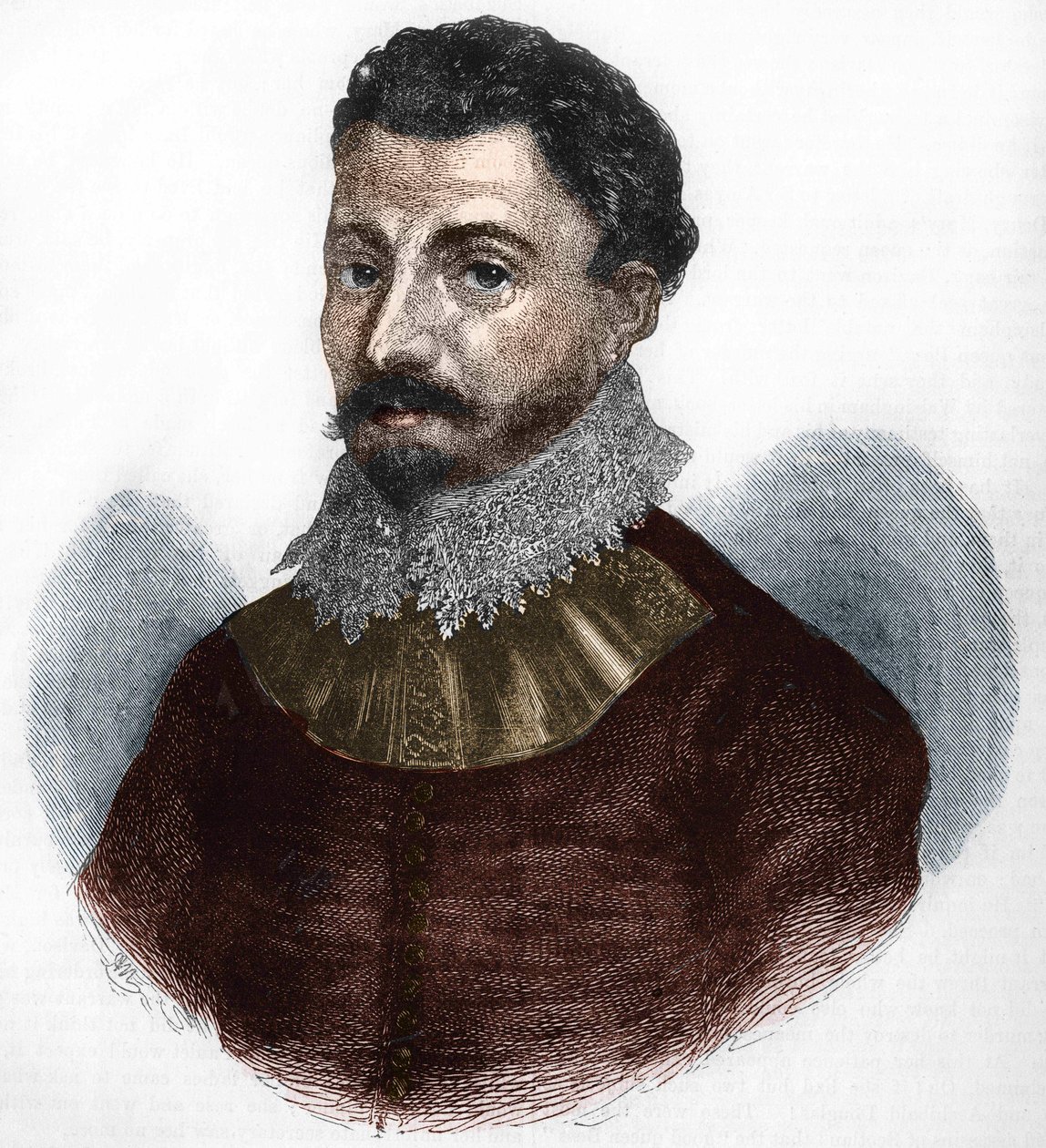 Sir Francis Drake portréja. Angol navigátor és magánember (született Tavistockban, Devonshire, 1540 körül Portobelo mellett, Paname alkotó: Anonymous Anonymous