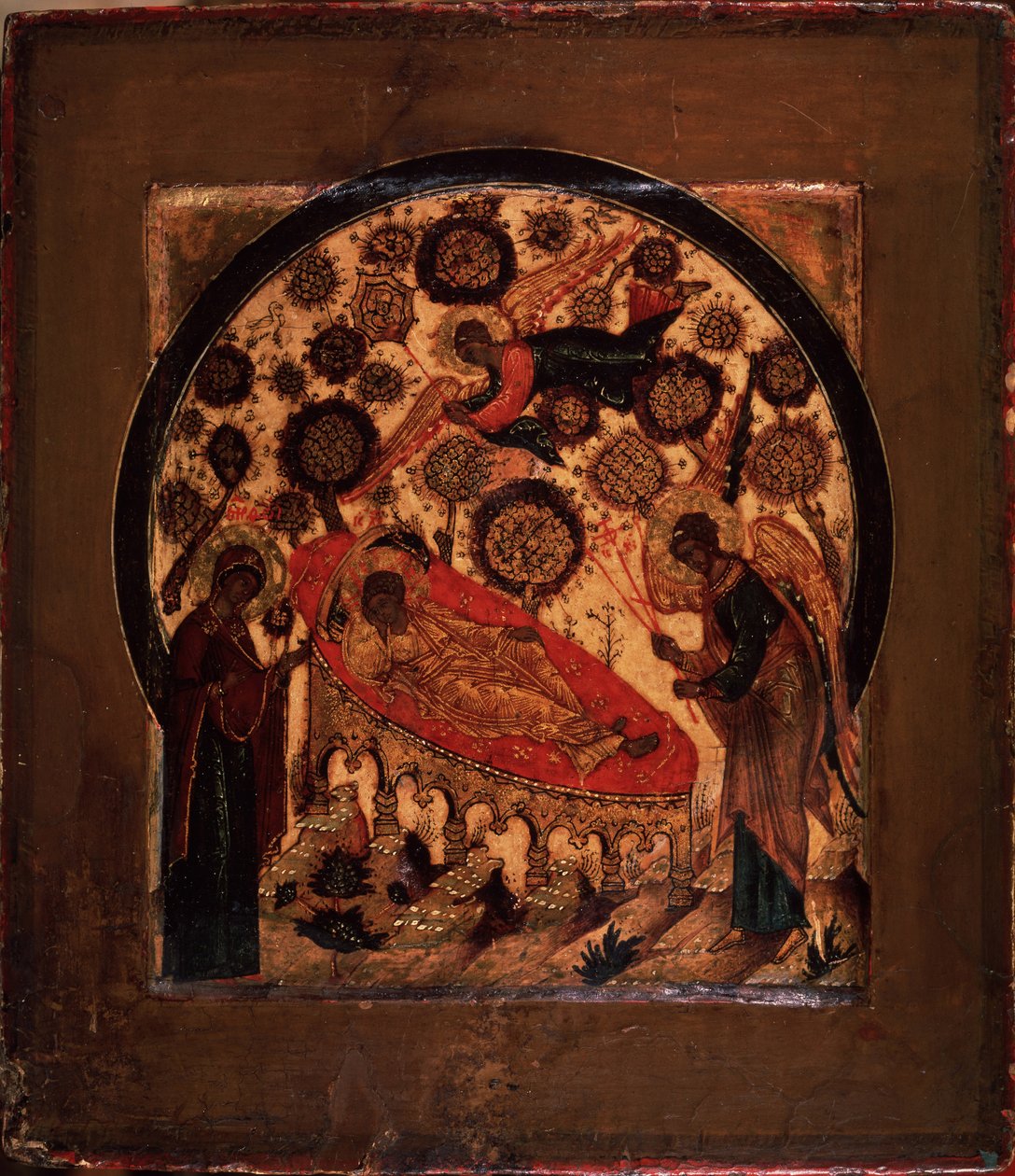 Krisztus, a soha nem alvó szem, 16. század alkotó: Anonymous Russian icon painter