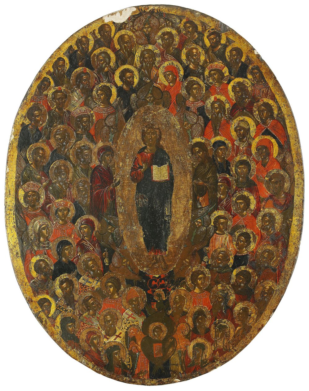 Deesis, 17. század alkotó: Anonymous Russian icon painter