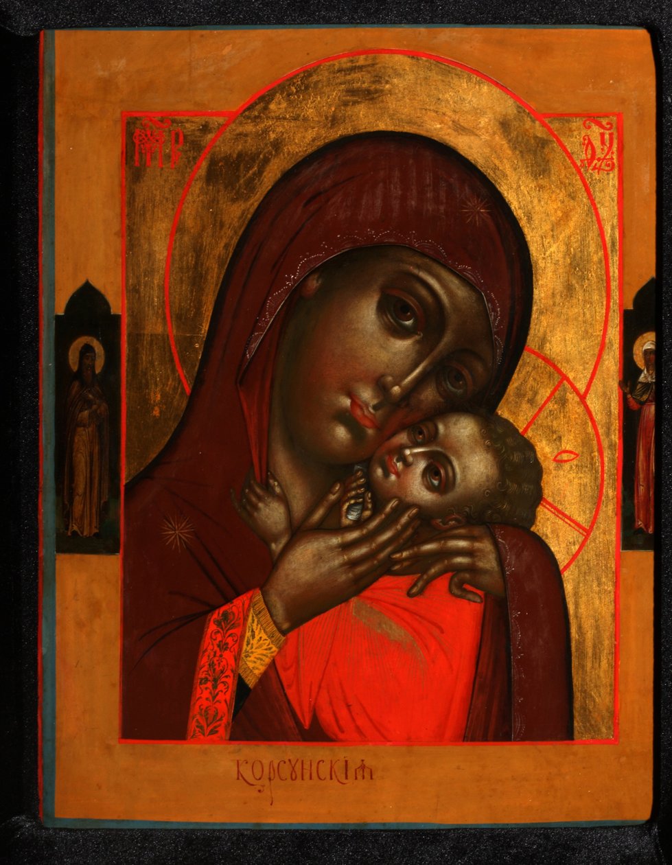 Korsun Szűzanya Korsunszkaja, 19. század eleje. alkotó: Anonymous Russian icon painter