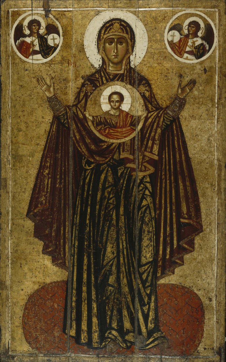 Nagy Panagia Orante Szűzanya, 13. század eleje. alkotó: Anonymous Russian icon painter