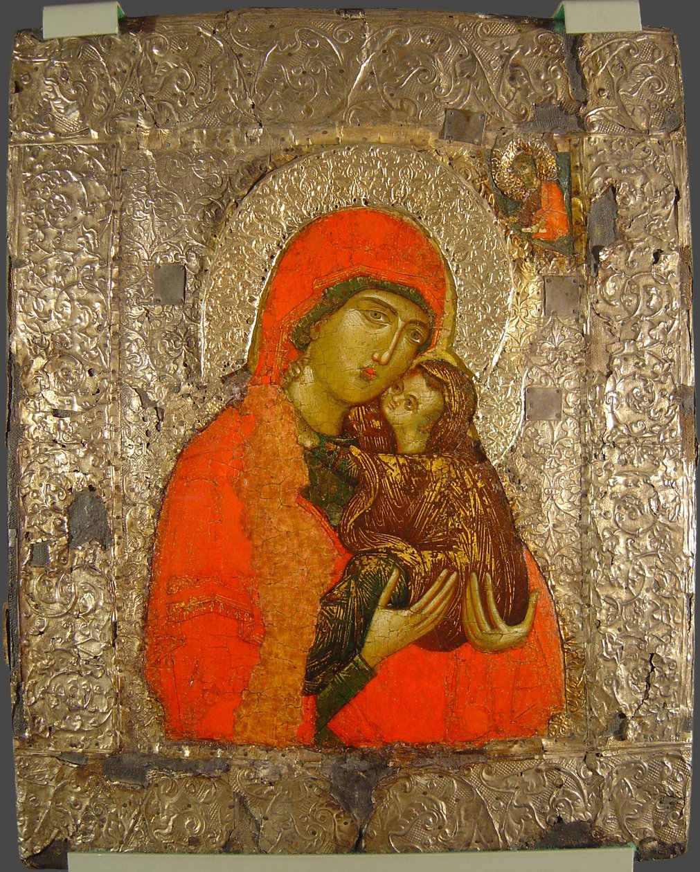 Szent Anna és Mária gyermekként, 14. század alkotó: Anonymous Russian icon painter