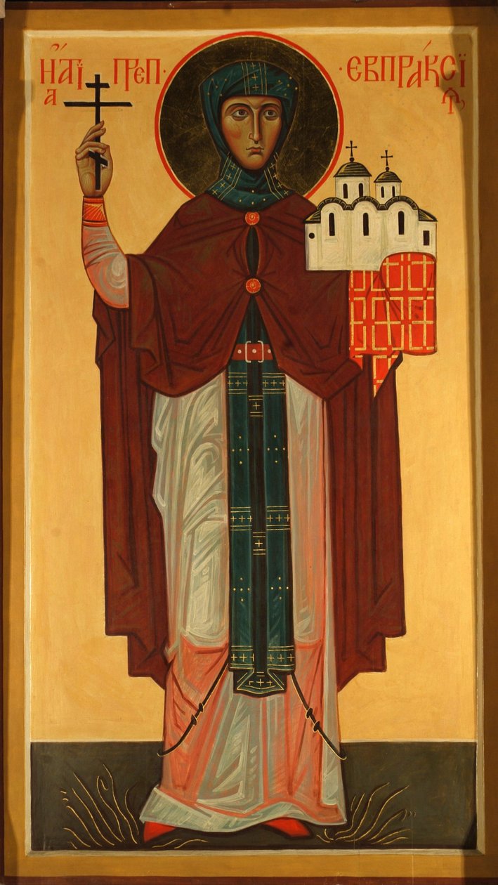 Szent Eupraxia, Pszkov hercegnője alkotó: Anonymous Russian icon painter
