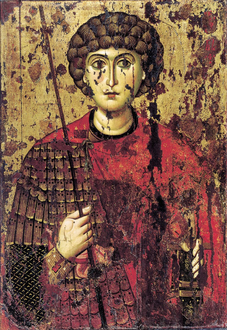 Szent György, 12. század alkotó: Anonymous Russian icon painter