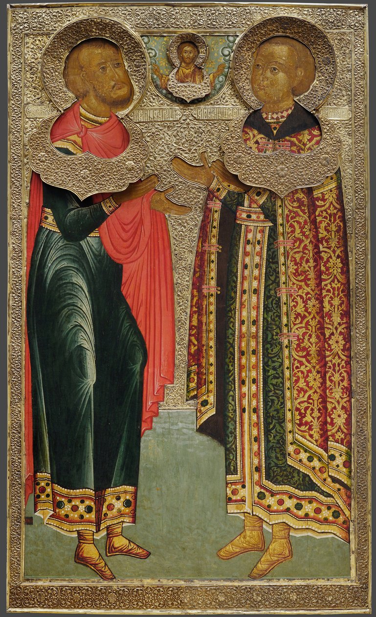 Szochavszki Szent János és Tsarevics Ivan Mihajlovics, 1639-1640 alkotó: Anonymous Russian icon painter