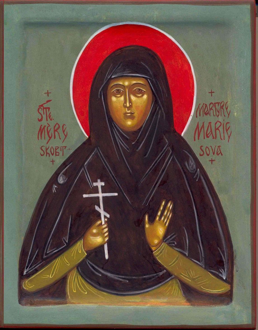 Szent Mária Anya, XX. század alkotó: Anonymous Russian icon painter