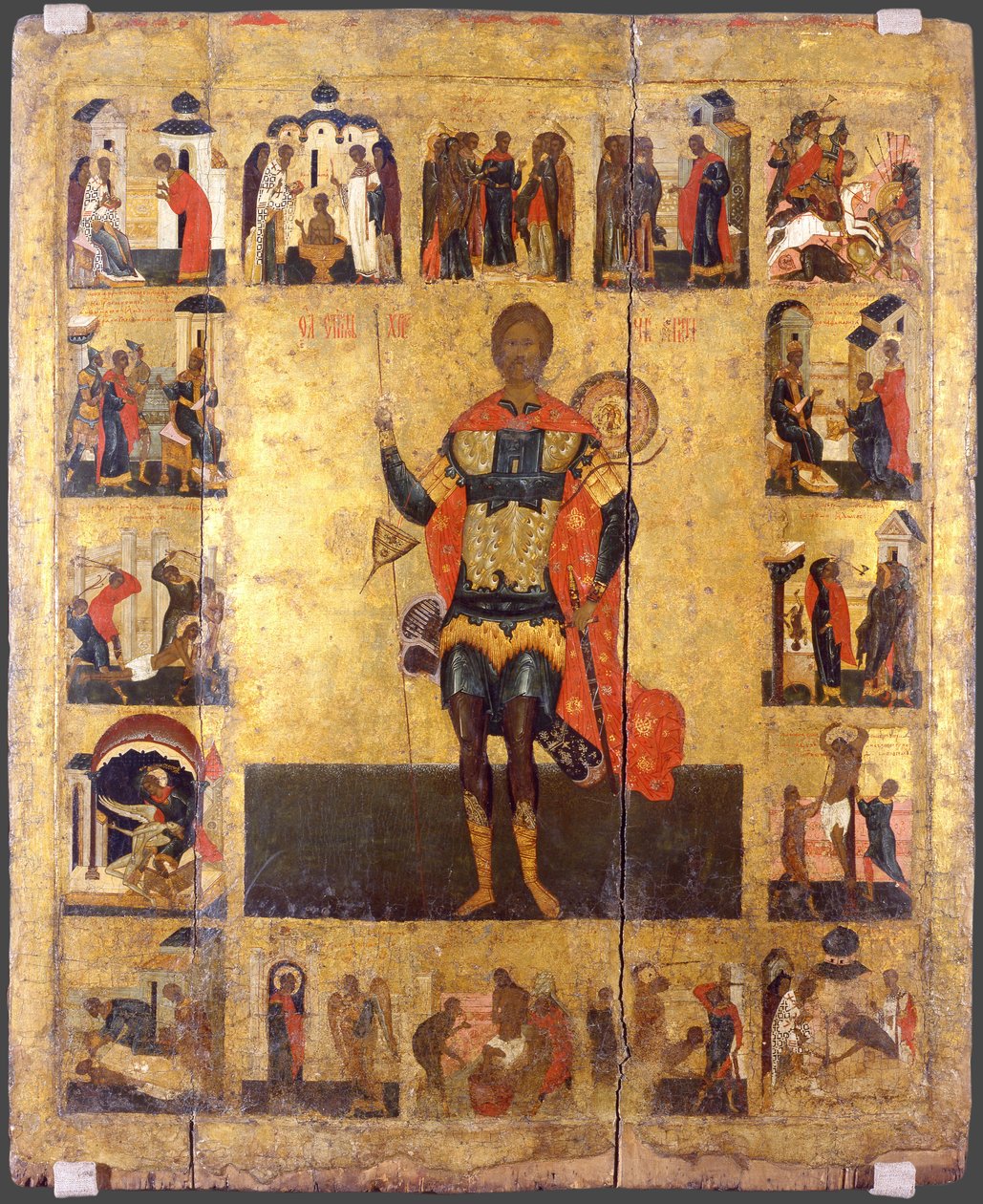 Gót Szent Nicetas, 16. század alkotó: Anonymous Russian icon painter