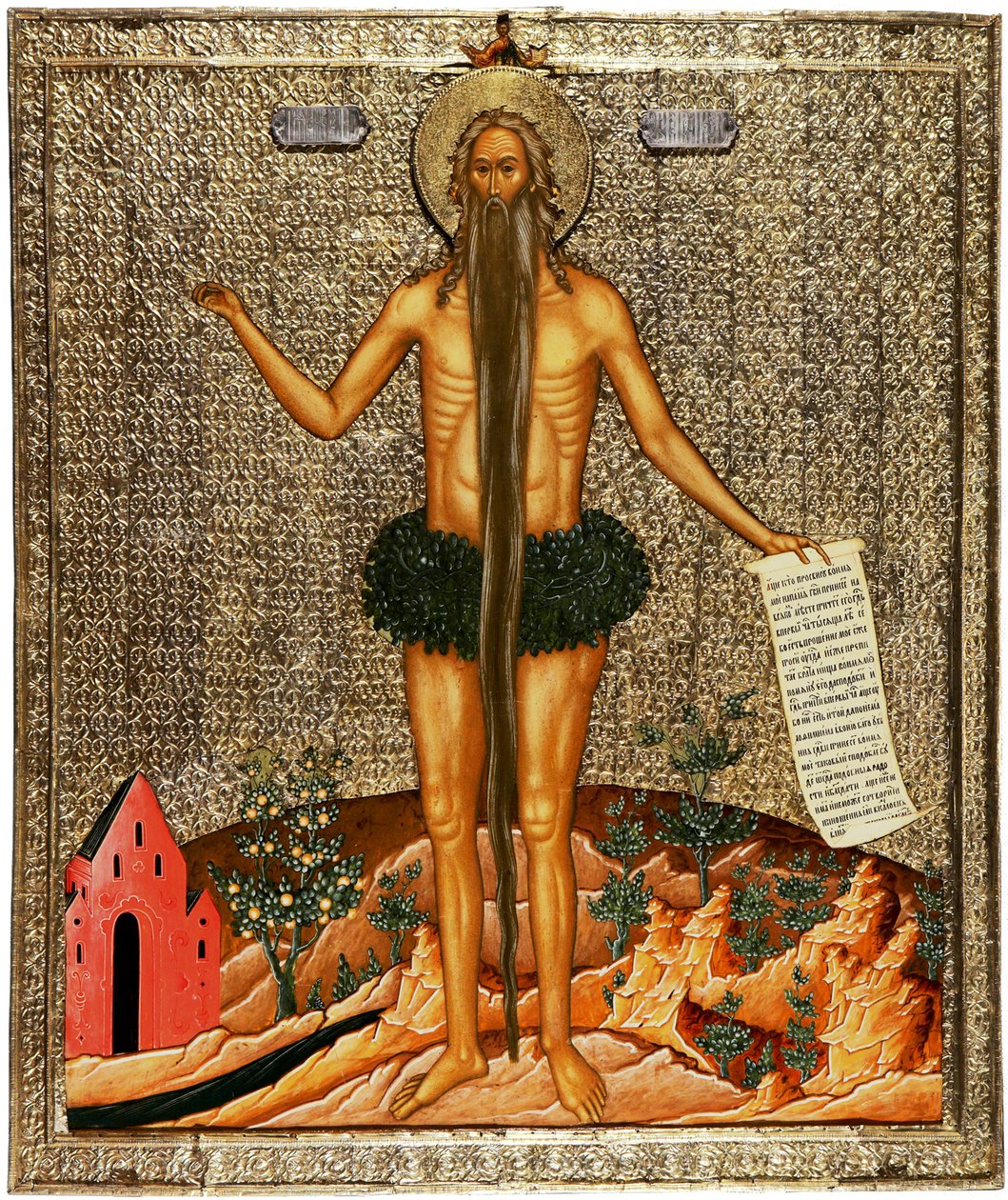 Szent Onufriosz, 1670-es évek alkotó: Anonymous Russian icon painter