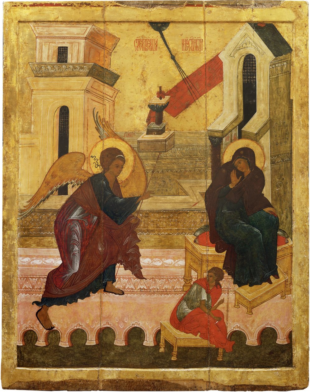 Angyali üdvözlet, 16. század közepe alkotó: Anonymous Russian icon painter