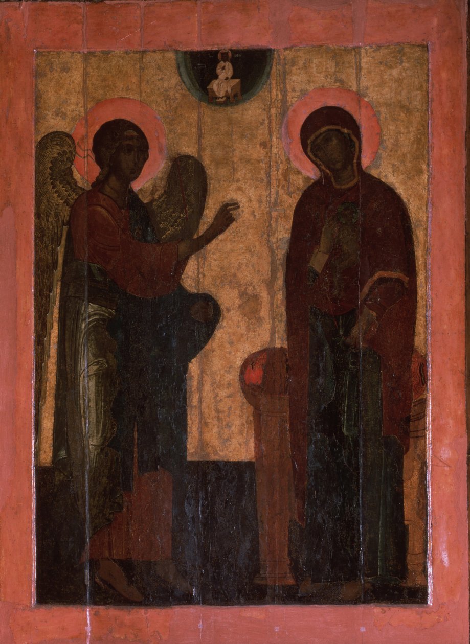 Ustyug Angyali üdvözlet, XVI. század második fele. alkotó: Anonymous Russian icon painter