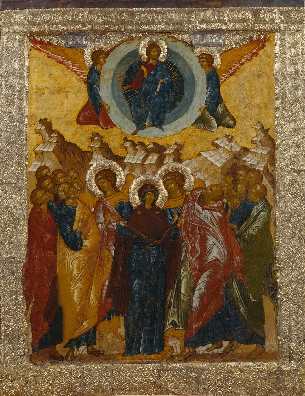Krisztus mennybemenetele, 1497 alkotó: Anonymous Russian icon painter