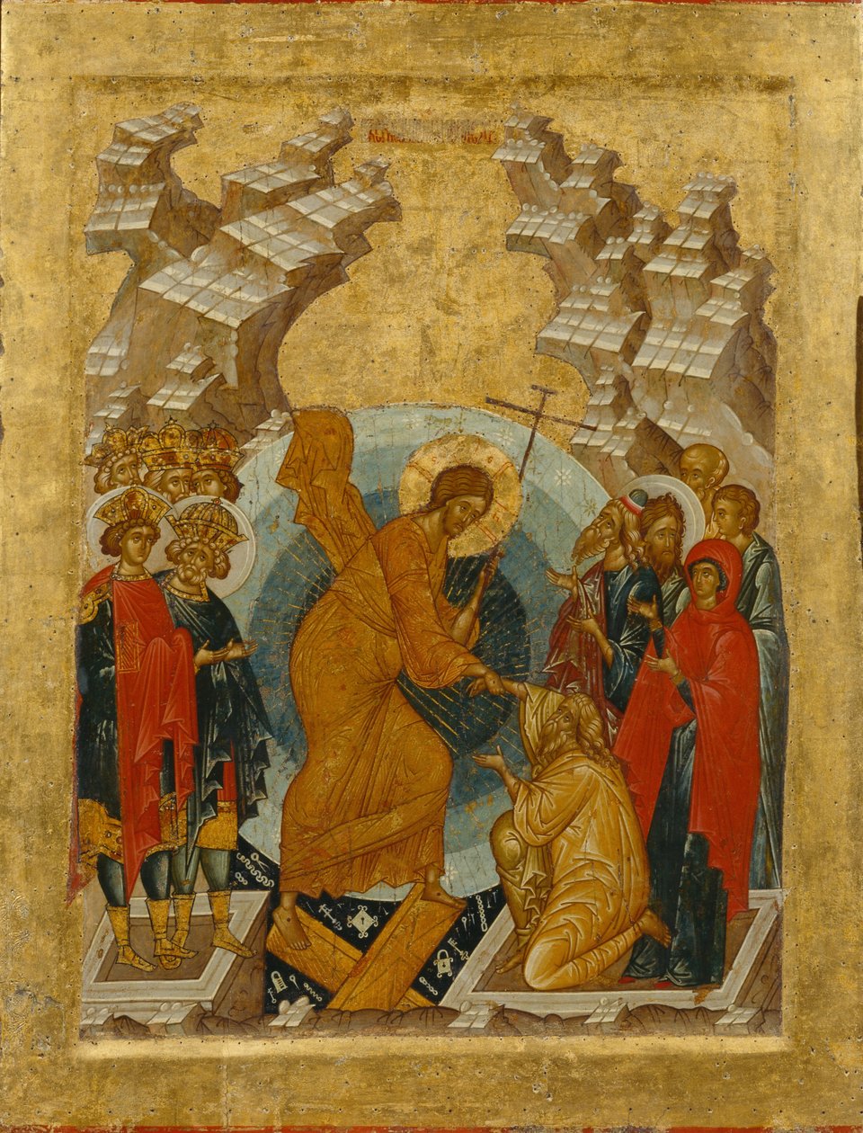 Az alászállás a pokolba alkotó: Anonymous Russian icon painter