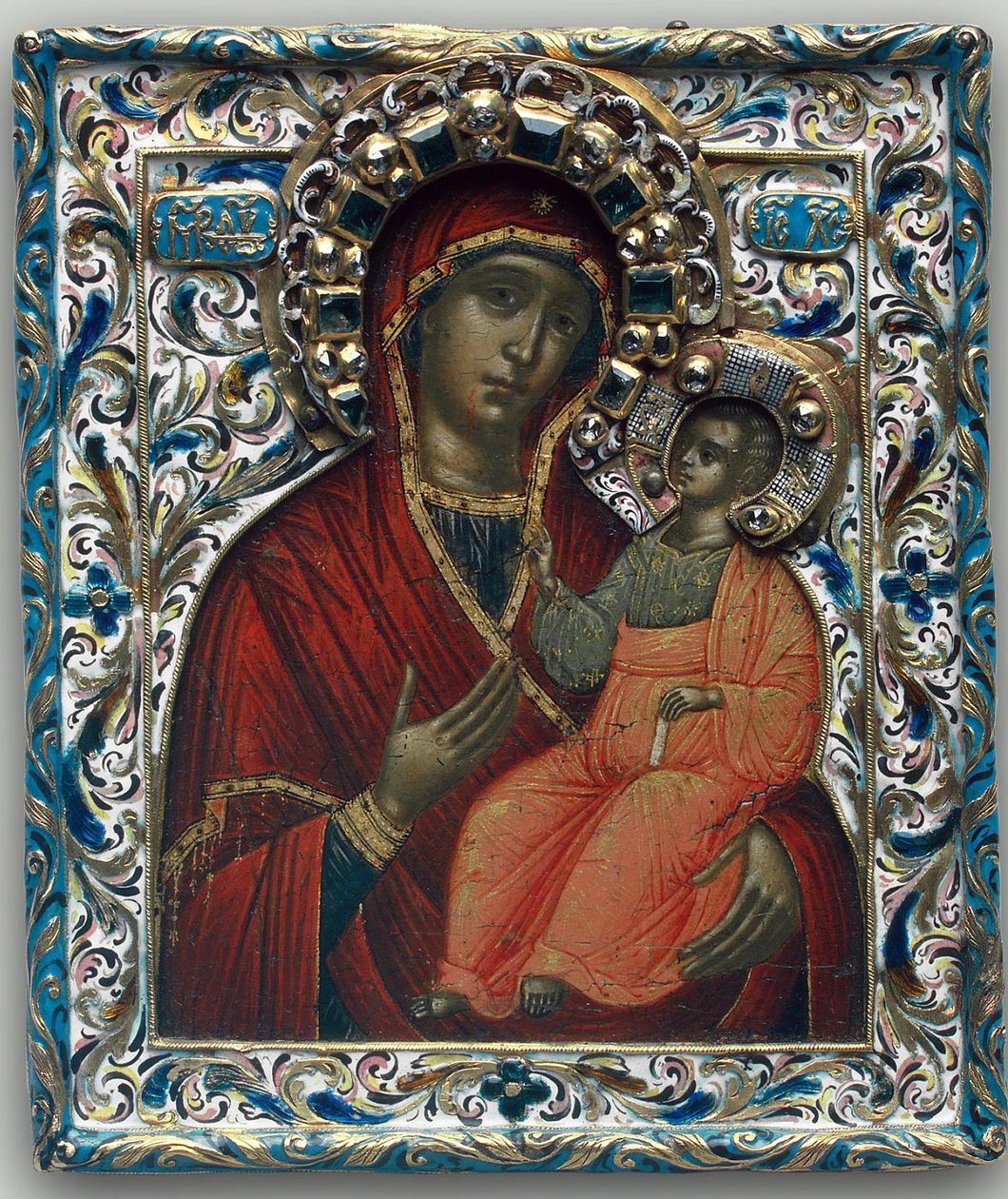 A Tikhvini Theotokos, 17. század vége alkotó: Anonymous Russian icon painter