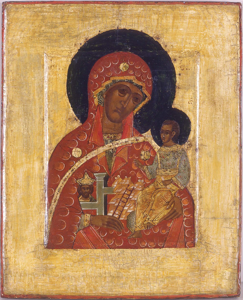 A Szűz A Hegyet nem Kéz szakította ki alkotó: Anonymous Russian icon painter