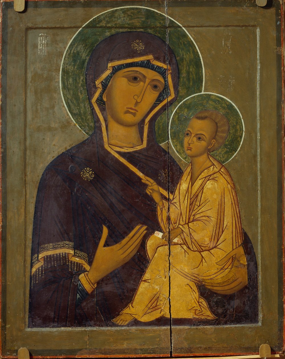 A tihvini szűz, 16. század alkotó: Anonymous Russian icon painter