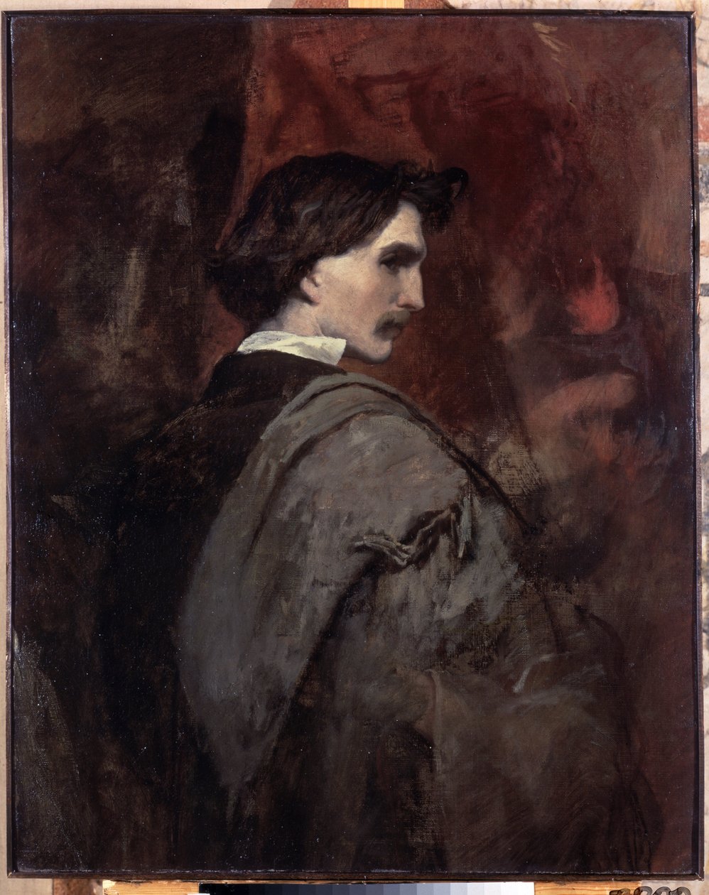 ""Önarckép"" (önarckép) Anselm Feuerbach (1829-1880) festménye 1854-1858 Méret: 92x73 cm Ermitázs Múzeum, Szentpétervár alkotó: Anselm Feuerbach