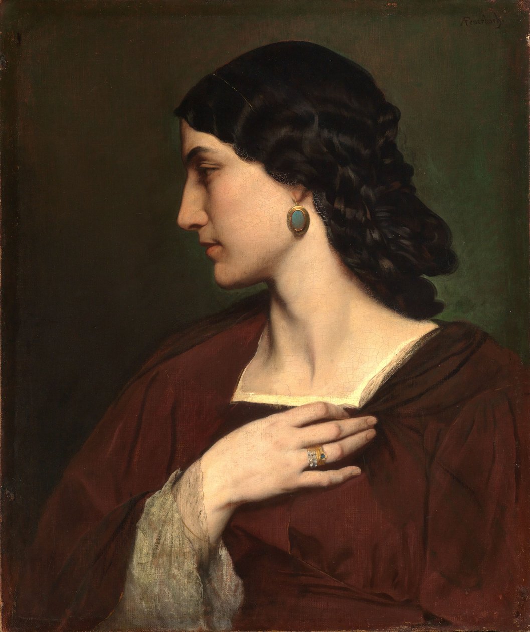 Nanna Risi portréja alkotó: Anselm Feuerbach