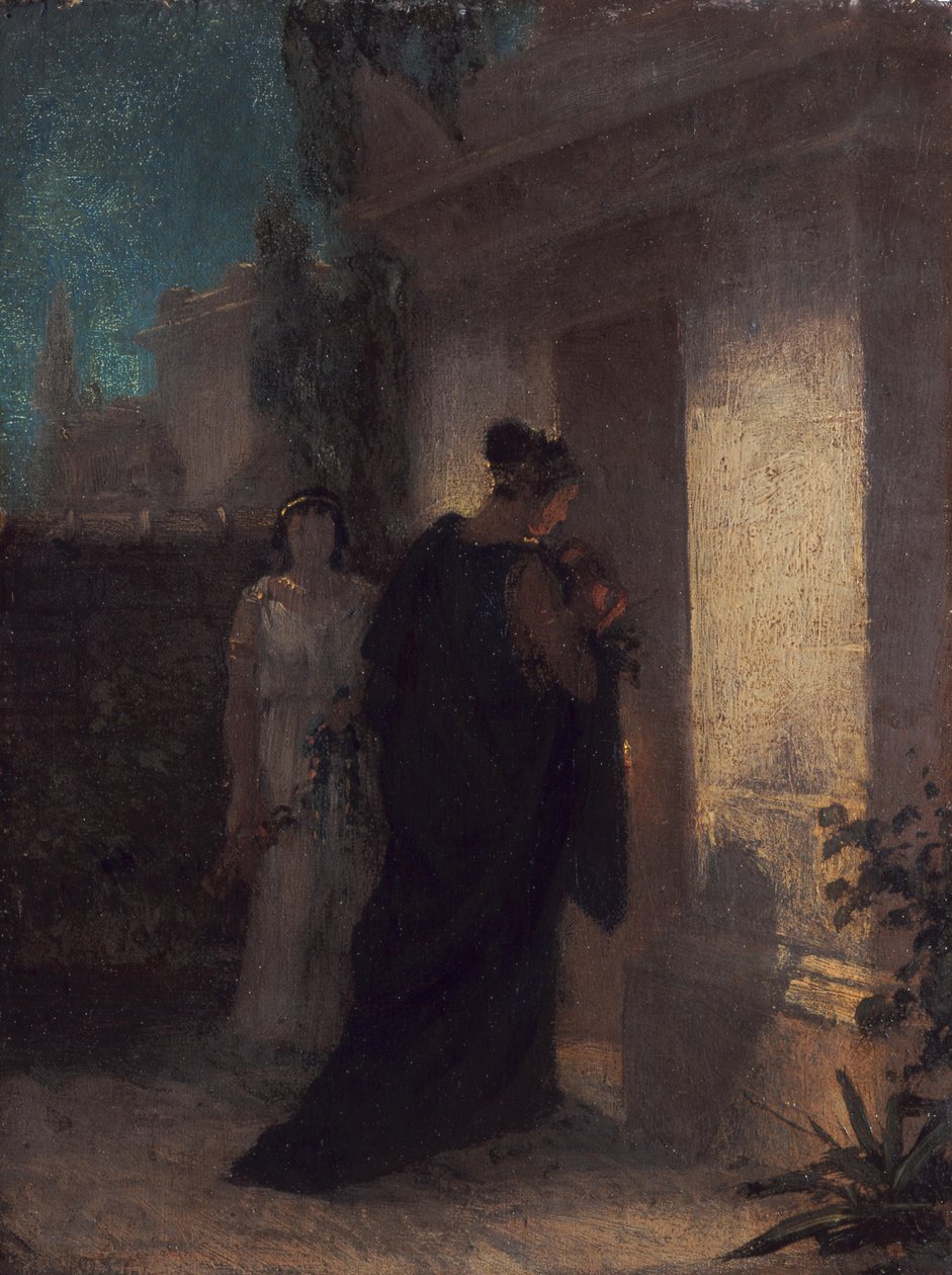 Gyászoló nő (Antigoné) alkotó: Anselm Feuerbach