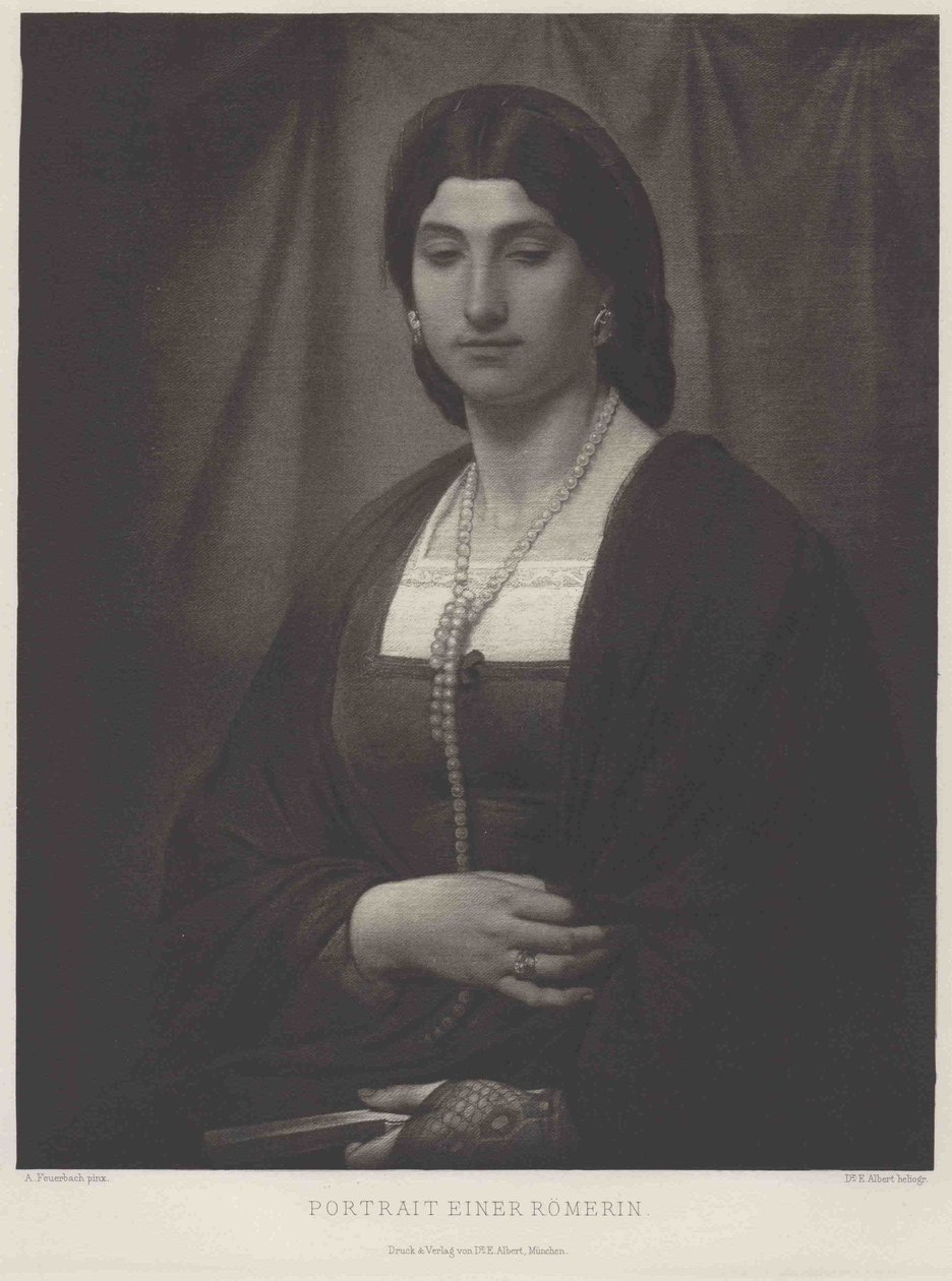 Német: Bildnis einer Römerin (Nanna) Portrait of a Woman Woman (Nanna) alkotó: Anselm Feuerbach